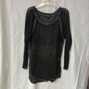 Derek Heart Black Blouse Long Sleeve Casual